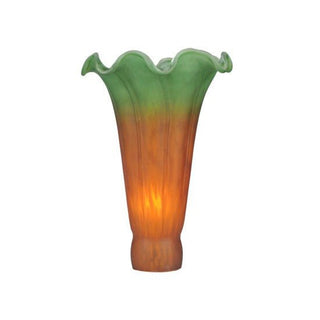 Meyda Lighting3.5"W X 5"H Amber/Green Pond Lily Shade10174Aloha Habitat