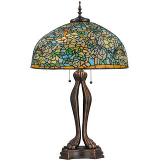 Meyda Lighting36" High Tiffany Laburnum Trellis Table Lamp139419Aloha Habitat