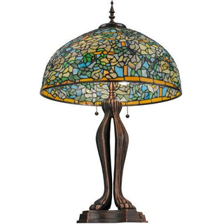 Meyda Lighting36" High Tiffany Laburnum Trellis Table Lamp139419Aloha Habitat