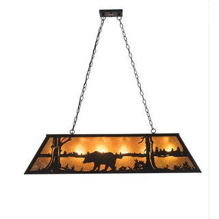 Meyda Lighting48" Long Bear at Lake Oblong Pendant66210Aloha Habitat