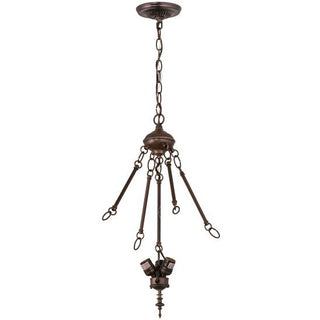 Meyda Lighting5" Wide Mahogany Bronze 3 Light Inverted Pendant Hardware21040Origins of Home