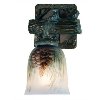 Meyda Lighting6" Wide Pinecone Hand Painted Wall Sconce49517Aloha Habitat