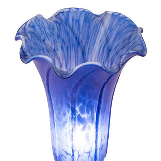 Meyda Lighting8" High Blue Tiffany Pond Lily Victorian Accent Lamp11262Aloha Habitat