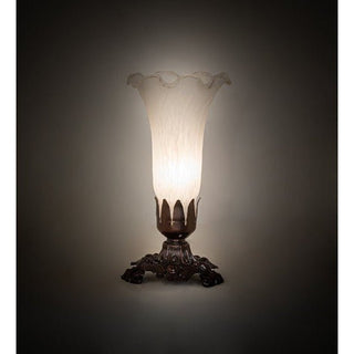 Meyda Lighting8" High White Tiffany Pond Lily Victorian Accent Lamp11259Aloha Habitat