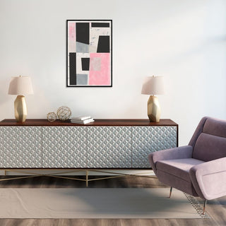 Origins of Home24 x 36 Pink Geometry52DD3386 - FR - ECOMMOrigins of Home