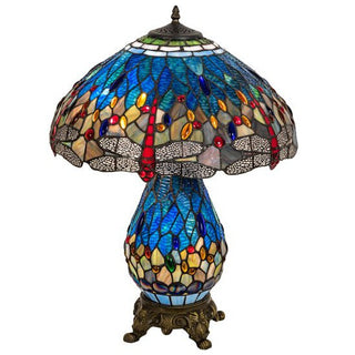 Origins of Home25" High Tiffany Hanginghead Dragonfly Table Lamp118840Origins of Home