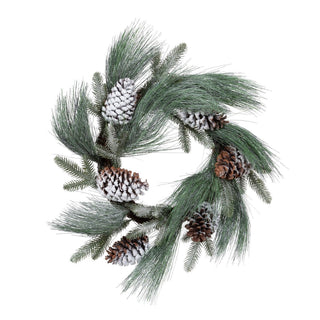 Park Hill CollectionFrosted White Pine and Pine Cone WreathXPW30073Origins of Home