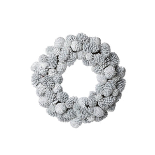 Park Hill CollectionGlistening Snowy Pine Cone WreathXPW30080Origins of Home