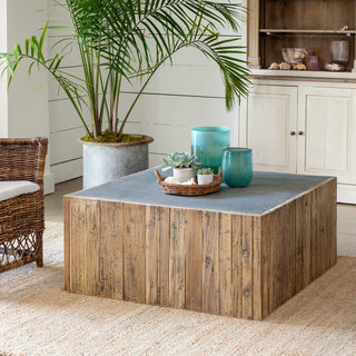 Park Hill CollectionPark Hill | Aged Zinc Top Platform Coffee Table | EFT06097EFT06097Aloha Habitat