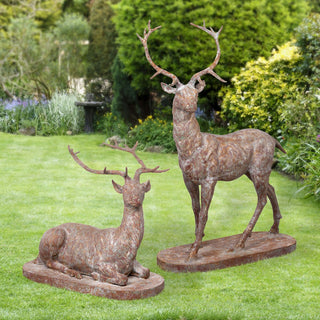 Park Hill CollectionPark Hill | Cast Iron Estate Stags, Set of 2 | EAG80265EAG80265Aloha Habitat