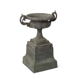 Park Hill CollectionPark Hill | Cast Iron Terrace Urn on Plinth | ECM36144Aloha Habitat