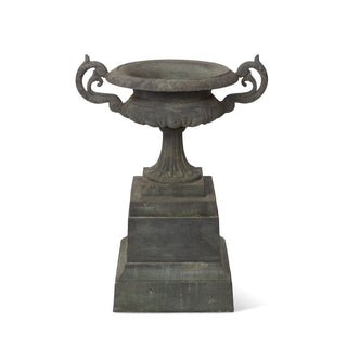 Park Hill CollectionPark Hill | Cast Iron Terrace Urn on Plinth | ECM36144Aloha Habitat