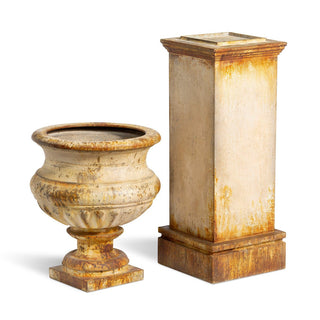 Park Hill CollectionPark Hill | Metal Portico Urn with Tall Pedestal | ECM06202ECM06202Aloha Habitat