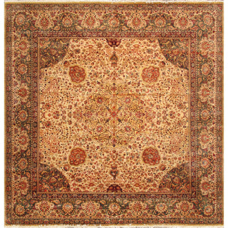 PasargadPasargad Home Agra Collection Hand - Knotted Lamb's Wool Area Rug - 10' 0" X 10' 4" , BeigePH - 260 10X10Aloha Habitat