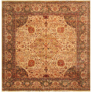 PasargadPasargad Home Agra Collection Hand - Knotted Lamb's Wool Area Rug - 10' 1" X 10'11"PH - 260 10X11Aloha Habitat