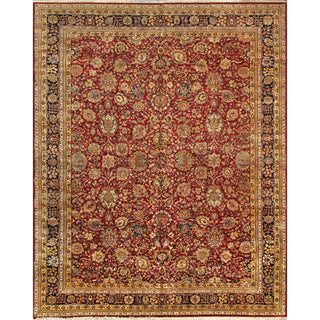 PasargadPasargad Home Agra Collection Hand - Knotted Lamb's Wool Area Rug - 12' 1" X 15' 1", RedPH - 338 12X15Aloha Habitat