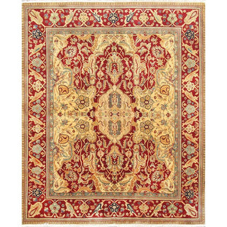 PasargadPasargad Home Agra Collection Hand - Knotted Lamb's Wool Area Rug - 8' 0" X 9' 10"PH - 128 8X10Aloha Habitat