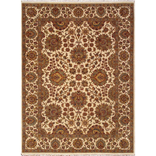 PasargadPasargad Home Agra Collection Hand Knotted Lamb's Wool Area Rug - 8'11" X 12' 0", IvoryHS - 145 IVORY 9X12Aloha Habitat