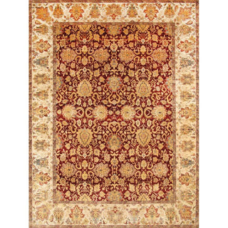 PasargadPasargad Home Agra Collection Hand - Knotted Lamb's Wool Area Rug - 9' 1" X 12' 2"PH - 167 9X12Aloha Habitat