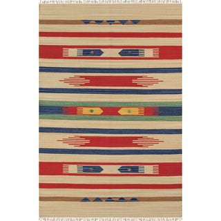 PasargadPasargad Home Anatolian Collection Flat Weave Cotton Area Rug - 10' 0" X 10' 0" , Beige/MultiPBB - 04 10X10Aloha Habitat