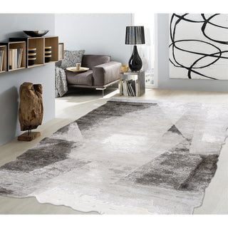 PasargadPasargad Home Astrid Collection Hand - Tufted Bsilk & Wool Brown Area Rug - 5' 1" X 7' 5"PTF - 953 5X8Aloha Habitat