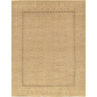 PasargadPasargad Home Azerbaijan Collection Hand - Knotted Lamb's Wool Area Rug - 10' 3" X 14' 5", BeigePARP - 003C 10X14Aloha Habitat