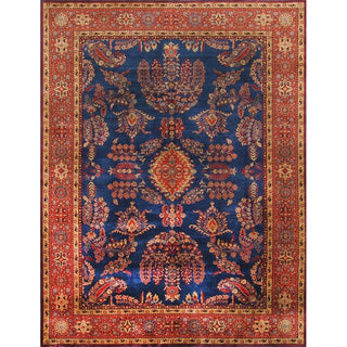 PasargadPasargad Home Azerbaijan Collection Hand - Knotted Lamb's Wool Area Rug - 12' 3" X 18' 2", BluePS - 2 12X18Aloha Habitat