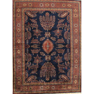 PasargadPasargad Home Azerbaijan Collection Hand - Knotted Lamb's Wool Area Rug - 8' 5" X 11' 8", NavyPS - 2 8X12Aloha Habitat