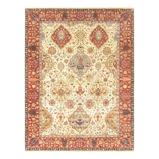 PasargadPasargad Home Azerbaijan Collection Hand - Knotted Lamb's Wool Area Rug - 8'11" X 11'10", IvoryP - LAVAR IVO 9X12Aloha Habitat