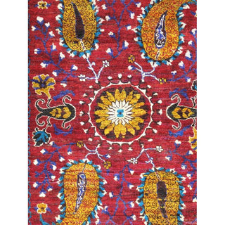 PasargadPasargad Home Azerbaijan Collection Hand - Knotted Sari Silk Area Rug - 5' 5" X 8' 0", RedPSLK - 20 5X8Aloha Habitat