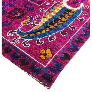 PasargadPasargad Home Azerbaijan Collection Hand - Knotted Sari Silk Area Rug - 7' 1" X 10'10", RedPSLK - 20M 7X11Aloha Habitat