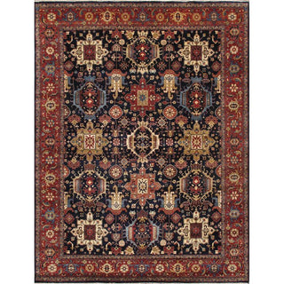 PasargadPasargad Home Azerbaijan Collection Hand - Knotted Wool Area Rug - 7' 9" X 10' 3", NavyPJFZ - 56 8X10Aloha Habitat