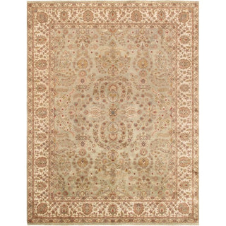 PasargadPasargad Home Baku Collection Hand - Knotted Lamb's Wool Area Rug - 7' 10" X 9' 10"P - 501 S.GREEN 8X10Aloha Habitat