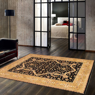 PasargadPasargad Home Baku Collection Hand - Knotted Lamb's Wool Area Rug - 9' 0" X 11'10"PS - 20 BLACK 9X12Aloha Habitat