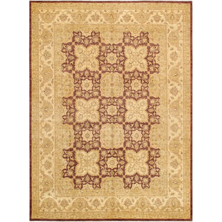 PasargadPasargad Home Denver Hand - Knotted Plum Lamb's Wool Area Rug - 9' 1" X 12' 5"PANF - 6001 PLUM 9X12Aloha Habitat