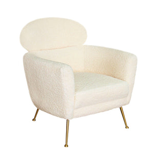 PasargadPasargad Home Felice Modern Gold Finish Accent Chair, CreamPZW - 967Aloha Habitat