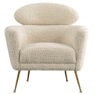 PasargadPasargad Home Felice Modern Gold Finish Accent Chair, CreamPZW - 967Aloha Habitat