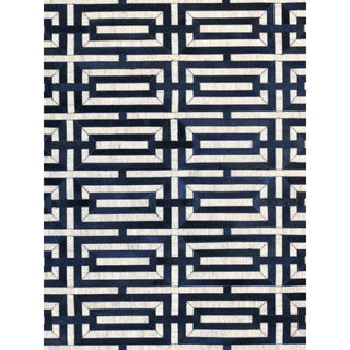 PasargadPasargad Home Galaxy Collection Silver/Navy Cowhide Area Rug - 10' 0'' X 14' 0''PTX - 4165 10X14Aloha Habitat