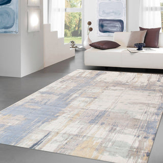 PasargadPasargad Home Modern Collection Hand - Loomed Ivory/Blue Area Rug - 8' 0'' X 10' 0''PEL - 17 8X10Aloha Habitat