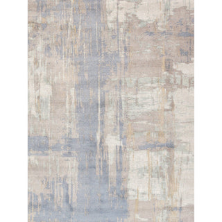 PasargadPasargad Home Modern Collection Hand - Loomed Ivory/Blue Bamboo Silk & Wool Area Rug - 10' 0'' X 14' 0''PEL - 17 10X14Aloha Habitat