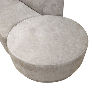 PasargadPasargad Home Noho Cielo Design Sofa with Swivel Base Ottoman & 2 Pillows, BeigePDY - 22093Aloha Habitat