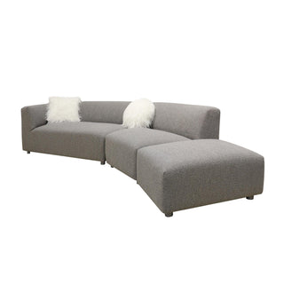 PasargadPasargad Home Portfino Modern Sectional Sofa with 2 Fur PillowPDY - 20024Aloha Habitat