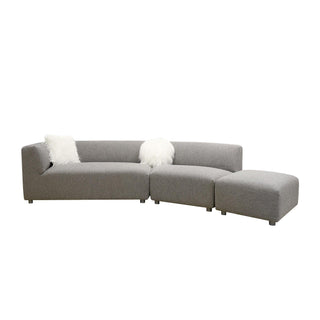 PasargadPasargad Home Portfino Modern Sectional Sofa with 2 Fur PillowPDY - 20024Aloha Habitat