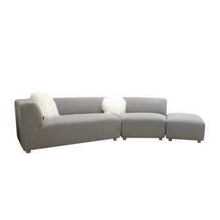 PasargadPasargad Home Portfino Modern Sectional Sofa with 2 Fur PillowPDY - 20024Aloha Habitat