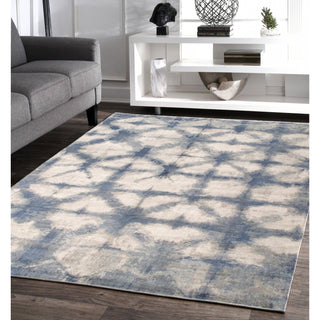 PasargadPasargad Home Shibori Collection Hand - Loomed Silver/Blue Bsilk & Wool Area Rug - 10' 0" X 14' 0"PEL - 12 10X14Aloha Habitat