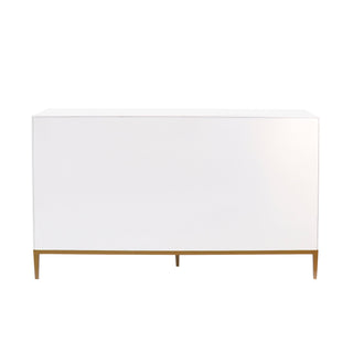 PasargadPasargad Home Victoria Ivory Sideboard, 4 Doors, 2 Drawer with Bronze Metal FramePPH - M4Aloha Habitat