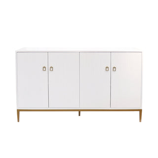 PasargadPasargad Home Victoria Ivory Sideboard, 4 Doors, 2 Drawer with Bronze Metal FramePPH - M4Aloha Habitat