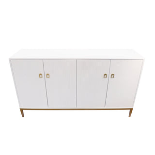 PasargadPasargad Home Victoria Ivory Sideboard, 4 Doors, 2 Drawer with Bronze Metal FramePPH - M4Aloha Habitat