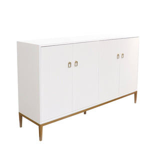 PasargadPasargad Home Victoria Ivory Sideboard, 4 Doors, 2 Drawer with Bronze Metal FramePPH - M4Aloha Habitat