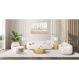 PasargadPasargad Home Zarina Upholstered Modern Loveseat with 2 Pillows Included, IvoryPZW - 22013 - 2Aloha Habitat